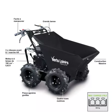 DUMPER - Benne basculente 300 kg - VLDP300