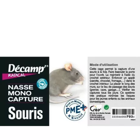 Nasse pour souris monocapture Décamp'Radical - CR1/703