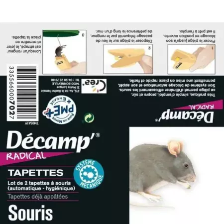 Tapettes à souris automatiques Décamp'Radical - CR1/702