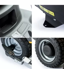 Tondeuse autoportée - Coupe frontale - 95cm de coupe 